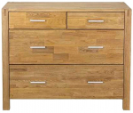 Kummut Home4you Chicago New, tamm v., 84 cm x 45 cm x 105 cm