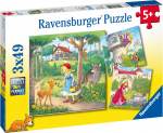 Pusle 3in1 Ravensburger Little Red Riding Hood & the Frog King, 147 tk