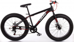 Jalgratas m&auml;gi- Louke Fat Bike, 26 ", 18" raam, must