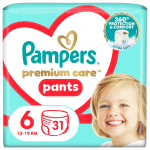 P&uuml;ksm&auml;hkmed Pampers Premium Care Pants, 6 suurus, 13 - 19 kg, 31 tk