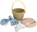 Liivakasti m&auml;nguasjade komplekt Dantoy BIOplastic Tiny Bucket Set, mitmev&auml;rviline, 170 mm x 170 mm, 5 tk