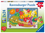 Pusle 2in1 Ravensburger Fresh Fruits and Vegetables, 18 cm x 26 cm, 48 tk, mitmev&auml;rviline