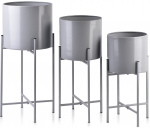 Lillepott Mondex Swen 002OFU, metall, 23 cm x 23 cm, hall v.