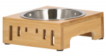 Statiiv koos kaussidega koera jaoks Springos Metal Bowl, 0.35 l, 15 cm x 15 cm x 5.5 cm, pruun/h&otilde;be