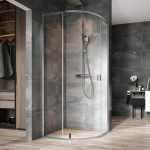 Du&scaron;ikabiin Ravak Nexty NSKK3-90 3O677C00Z1, pool&uuml;mar, aluseta, 90 cm x 90 cm x 195 cm, alumiinium v./l&auml;bipaistev