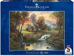 Pusle Schmidt Thomas Kinkade Mountain Retreat 103424, 49.3 cm x 69.3 cm, 1000 tk, mitmev&auml;rviline