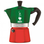 Moka kohvikann Bialetti Express 5322, punane v./roheline v.