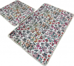 Vannitoamattide komplekt Foutastic Alara 510CHL1203, mitmev&auml;rviline, 100 cm x 60 cm