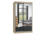 Riidekapp IGA 120, tamm v., 120 cm x 61 cm x 200 cm