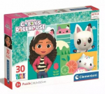 Pusle Clementoni Gabbys Dollhouse 20281, 23.5 cm x 33.5 cm, 30 tk, mitmev&auml;rviline