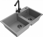 K&ouml;&ouml;givalamu Mexen Tomas, graniit, 80 cm x 50 cm x 19 cm, must/hall