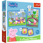 Pusle 2in1 Trefl Peppa Pig 93331T, 20.5 cm x 27.5 cm, 102 tk, mitmev&auml;rviline