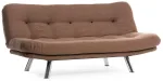 Diivanvoodi Hanah Home Misa 3-Seat, hele pruun v., 100 x 200 cm x 104 cm