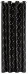 &Ouml;&ouml;kardin ZKFI-03, kuldne v./must v., 140 cm x 250 cm