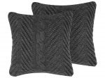 Dekoratiivne padi Beliani Konni, hall v., 45 cm x 45 cm, 2 tk