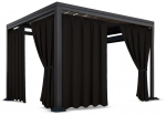 Paviljoni kardin, 155 cm x 200 cm, must v.