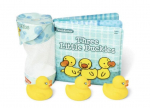 Vannim&auml;nguasi, raamatu ja m&auml;nguasjade komplekt Melissa & Doug Three Little Duckies, kollane/sinine