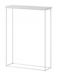 Konsoollaud ADRK Sili, valge matt v., 60 cm x 20 cm x 80 cm