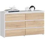 Kummut Akord Furniture Factory CL100 6SZ, tamm v., 57 cm x 35 cm x 100 cm