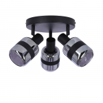 Valgusti lagi Candellux Lighting Yuki, E14, 3 x 15 W, must v.