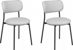 Toolide komplekt Beliani Casey, matt, helehall v., 44 cm x 43 cm x 76 cm, 2 tk