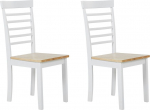 Toolide komplekt Beliani Battersby, matt, pruun v./valge v., 40 cm x 40 cm x 94 cm, 2 tk
