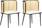 Toolide komplekt Beliani Kobuk, matt, pruun v./must v., 46 cm x 52 cm x 75 cm, 2 tk