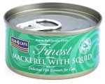 Kassi m&auml;rgtoit Fish4Cats Finest Mackerel With Squid, kalaliha, 0.07 kg