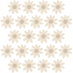 Seinakleebis BabyOno Daisies V, beež