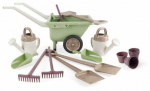 Liivakasti m&auml;nguasjade komplekt Sand & Garden Set, pruun v./valge v./roheline v., 18 tk