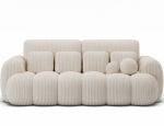 Diivanvoodi Cotonn Modullo, kreemjasvalge, 256 x 119 cm x 105 cm