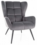 Tugitool Louis Velvet, hall v., 87 cm x 75 cm x 91 cm