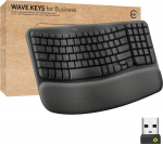 Juhtmevaba arvutiklaviatuur Logitech Ergo Wave Keys For Business, Inglise (INT), grafiit, juhtmeta