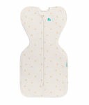 &Otilde;huke magamiskott beebile Love To Dream Swaddle UP Stretch Cotton, kollane/beež, 62 cm x 35 cm