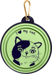 Kauss loomale I Love My Cat, 0.5 l, 12.7 cm x 12.7 cm, roheline v.