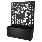 Lillepott 4IQ Moose, raud, 100.4 cm x 38.6 cm, must v.