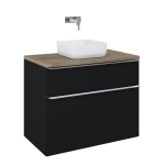 Valamualune vannitoa kapp Elita Lofty 90 2DR, matt must v., 48.7 cm x 91 cm x 69.5 cm