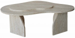 Kohvilaud Kalune Design Melted, travertine v., 65 cm x 105 cm x 35 cm