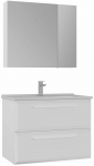 Vannitoa m&ouml;&ouml;bli komplekt Kalune Design Nuvola, valge v., 50 cm x 80 cm x 62 cm