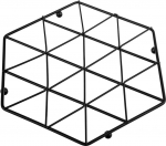 Kuumade roogade kandik Orion 121567, 22.5 cm x 22.5 cm, Must v.