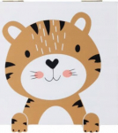Hoiukast, m&auml;nguasjade jaoks Home Styling Collection Tiger, 1.6 l, pruun v./valge v., 15 x 15 x 7 cm
