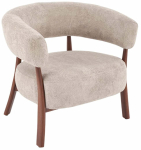 Tugitool Leisure Furniture Udon, p&auml;hklipuu v./cappuccino v., 72 cm x 80 cm x 74 cm