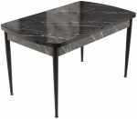 S&ouml;&ouml;gilaud pikendatav Kalune Design Trend Bendir, must v./marmor v., 132 - 170 cm x 76.5 cm x 79 cm