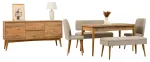 S&ouml;&ouml;gitoa komplekt Kalune Design Vina 04 1005, kreemjasvalge v./atlantic pine v.