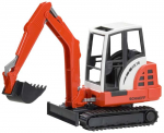 Ekskavaator Bruder Schaeff 02432, 1:16, valge v./must v./punane v.