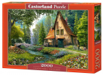 Pusle Castorland Toadstool Cottage 2000 el. C-200634-2, 92 cm x 68 cm, 2000 tk, mitmev&auml;rviline