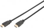 Juhe Digitus Premium HDMI DK-330123-050-S HDMI 19 pin male, HDMI 19 pin male, 5 m, must v.