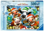 Pusle Ravensburger We Wish Moo A Merry Christmas 165322, 36 cm x 49 cm, 500 tk, mitmev&auml;rviline