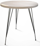 Kohvilaud Kalune Design Sandalf, must v./kreemjasvalge, 40 cm x 40 cm x 44 cm