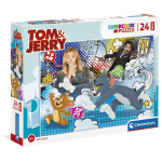 Pusle Clementoni Tom & Jerry 406561, 42 cm x 62 cm, 24 tk, mitmev&auml;rviline